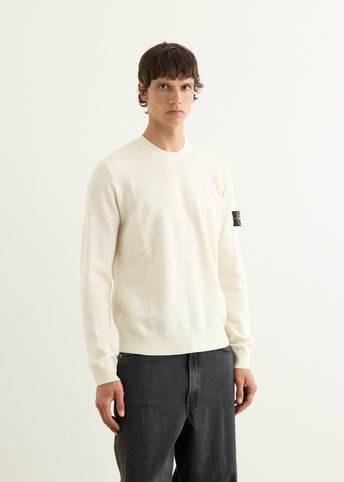 Reverse Stitch Detail Crewneck Knit