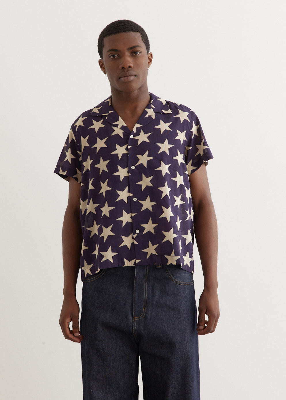 Bode - Starry Short Sleeve Shirt - Shirt,Specials : American Fashion Style Bags On Sale Bode - Starry Short Sleeve Shirt - Shirt,Specials : American Fashion Style Bags On Sale