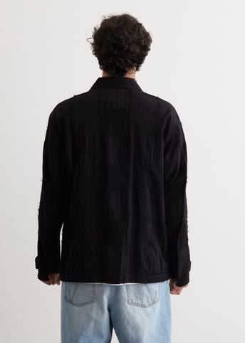 Block Jacquard Utility Jacket
