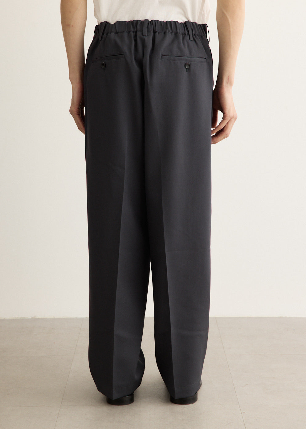 Scale Off Wool Wide Slacks
