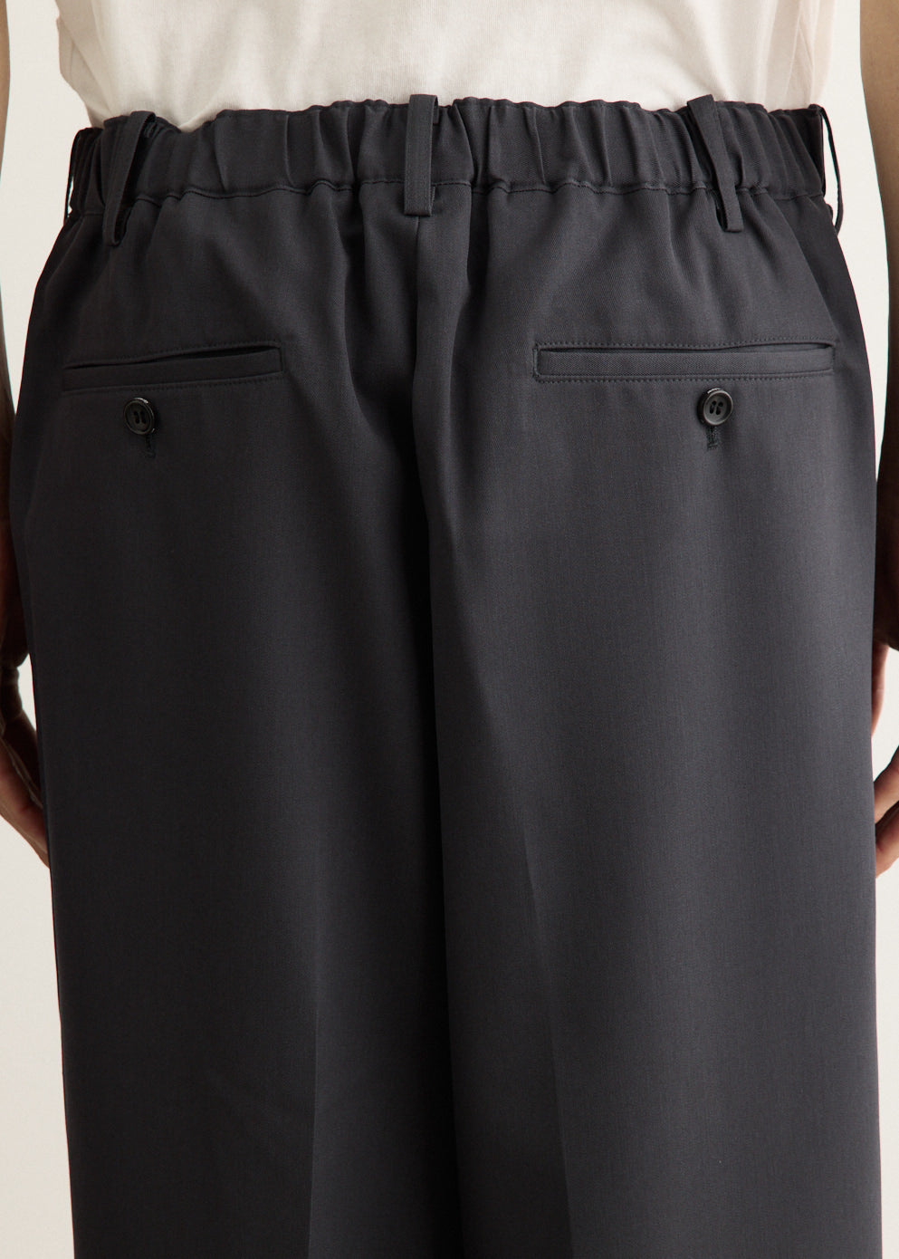 Scale Off Wool Wide Slacks