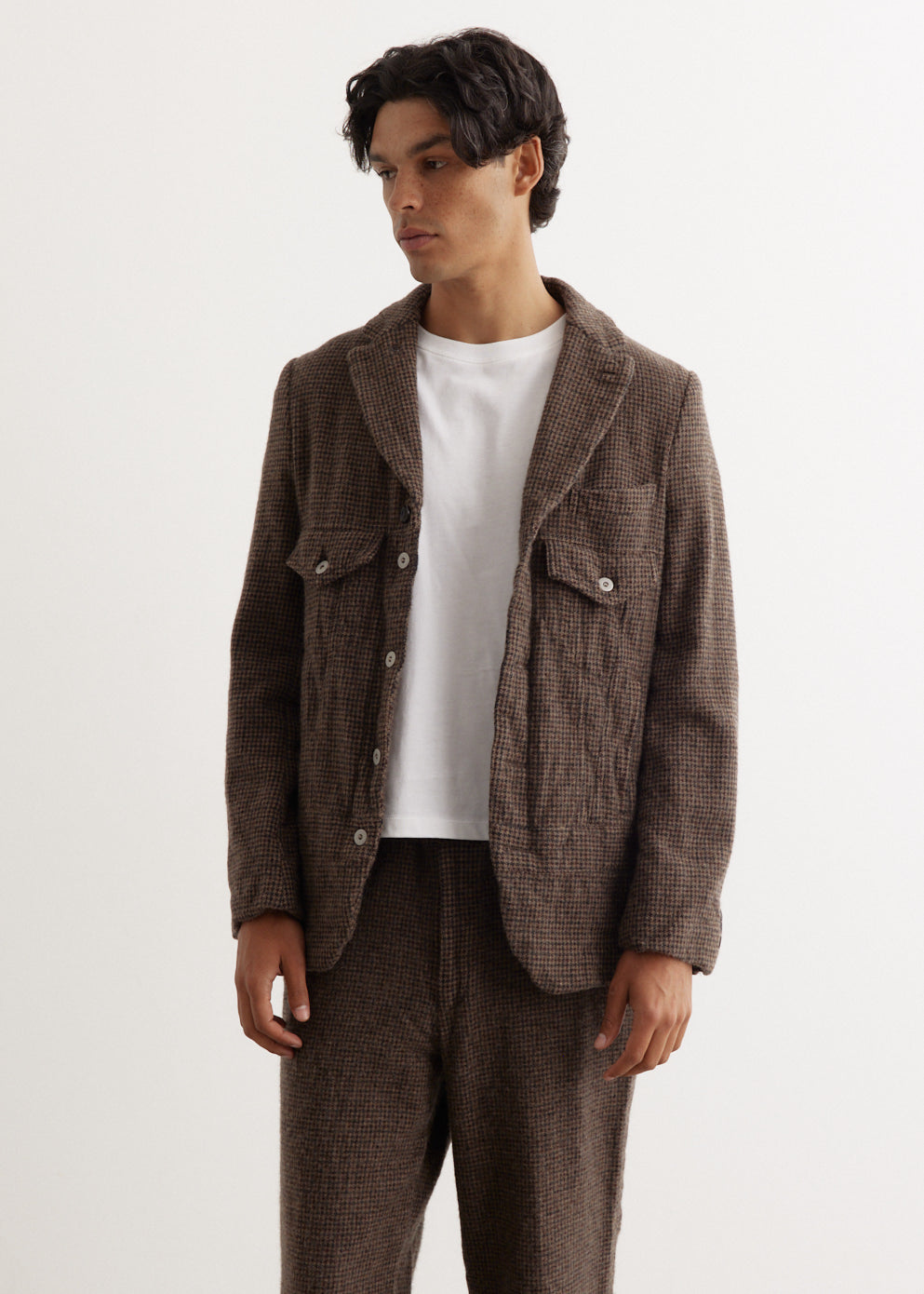 Comme Des Garcons Homme Deux - Wool Check Trucker Blazer - Blazer,Specials : American Fashion Style Bags On Sale Comme Des Garcons Homme Deux - Wool Check Trucker Blazer - Blazer,Specials : American Fashion Style Bags On Sale