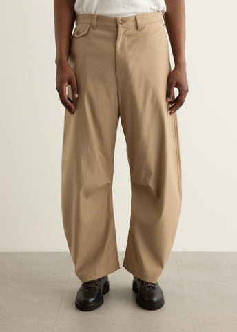 Cotton Serge Wide Pants