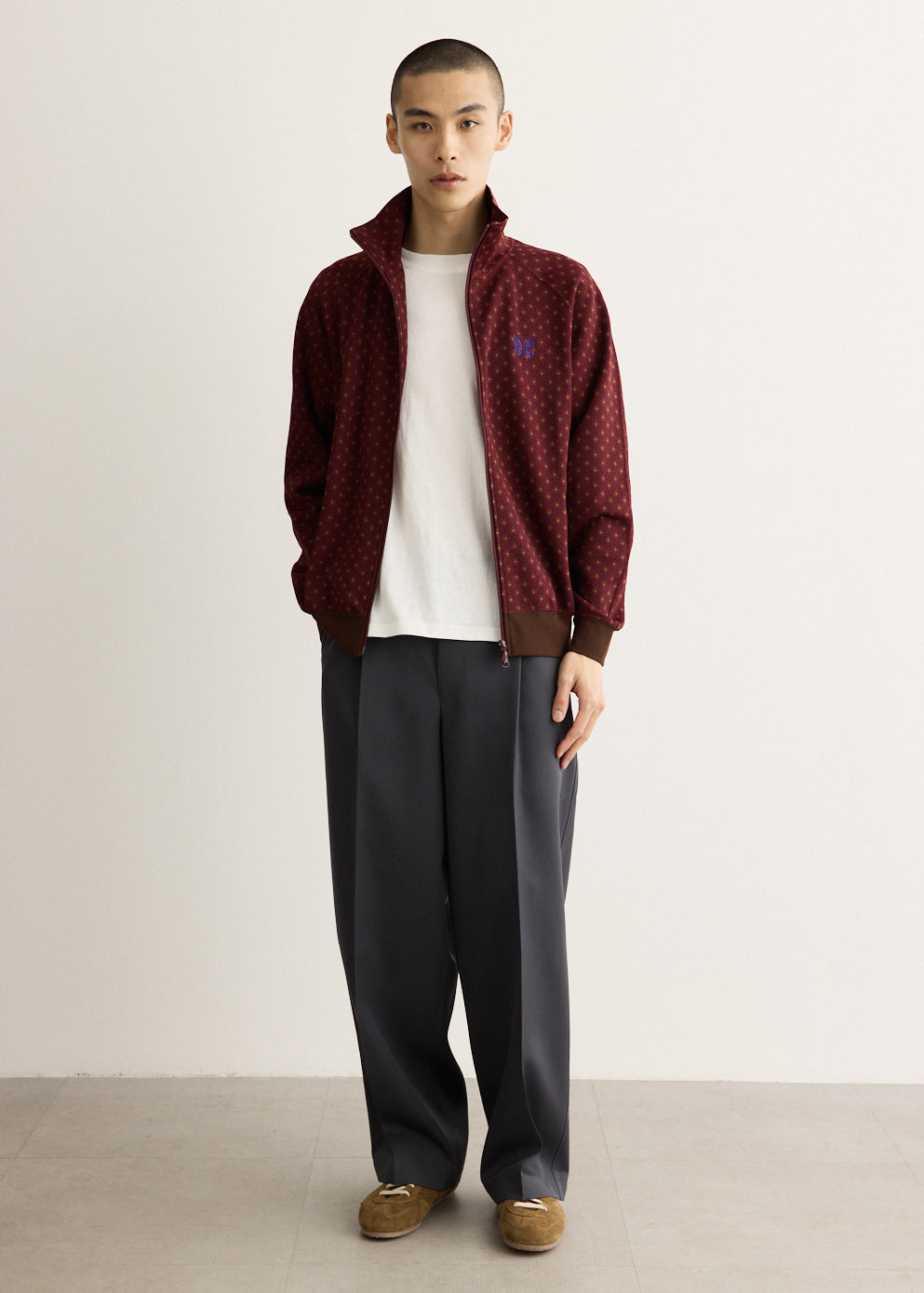 Poly Jacquard Track Jacket