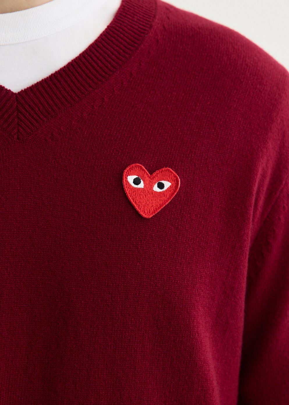 Red Heart V-Neck Sweater