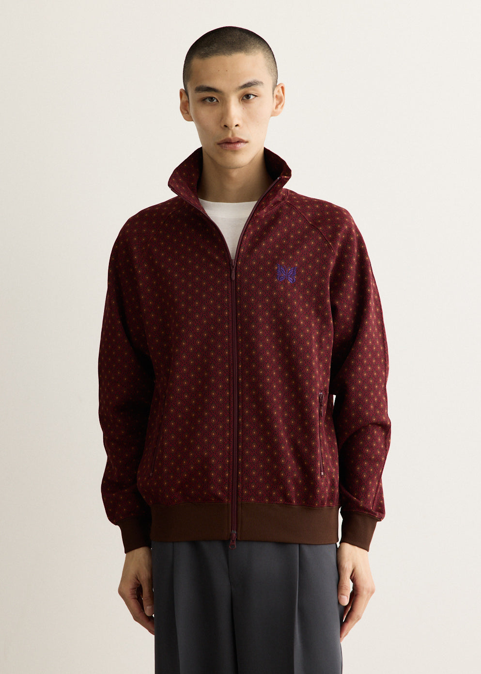 Poly Jacquard Track Jacket