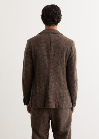 Wool Check Trucker Blazer
