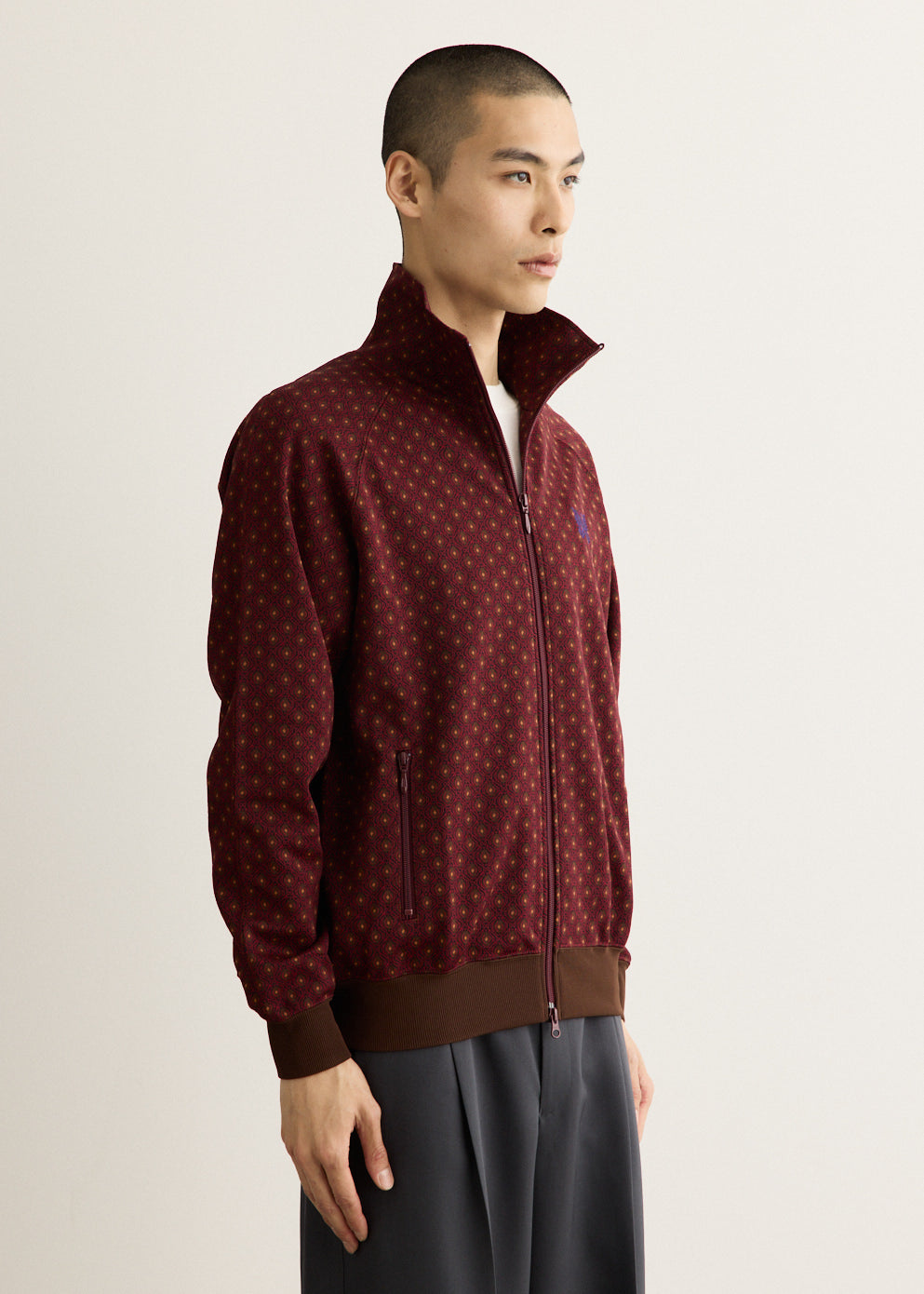 Poly Jacquard Track Jacket