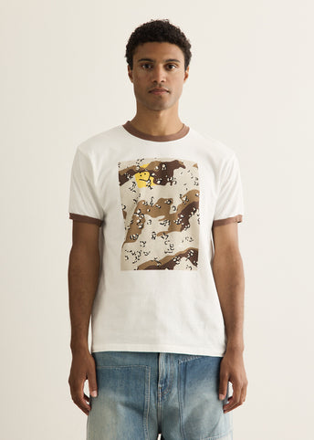 20/-Jersey Ringer T-Shirt (PECKISH CHOKO-CHIP CAMO)