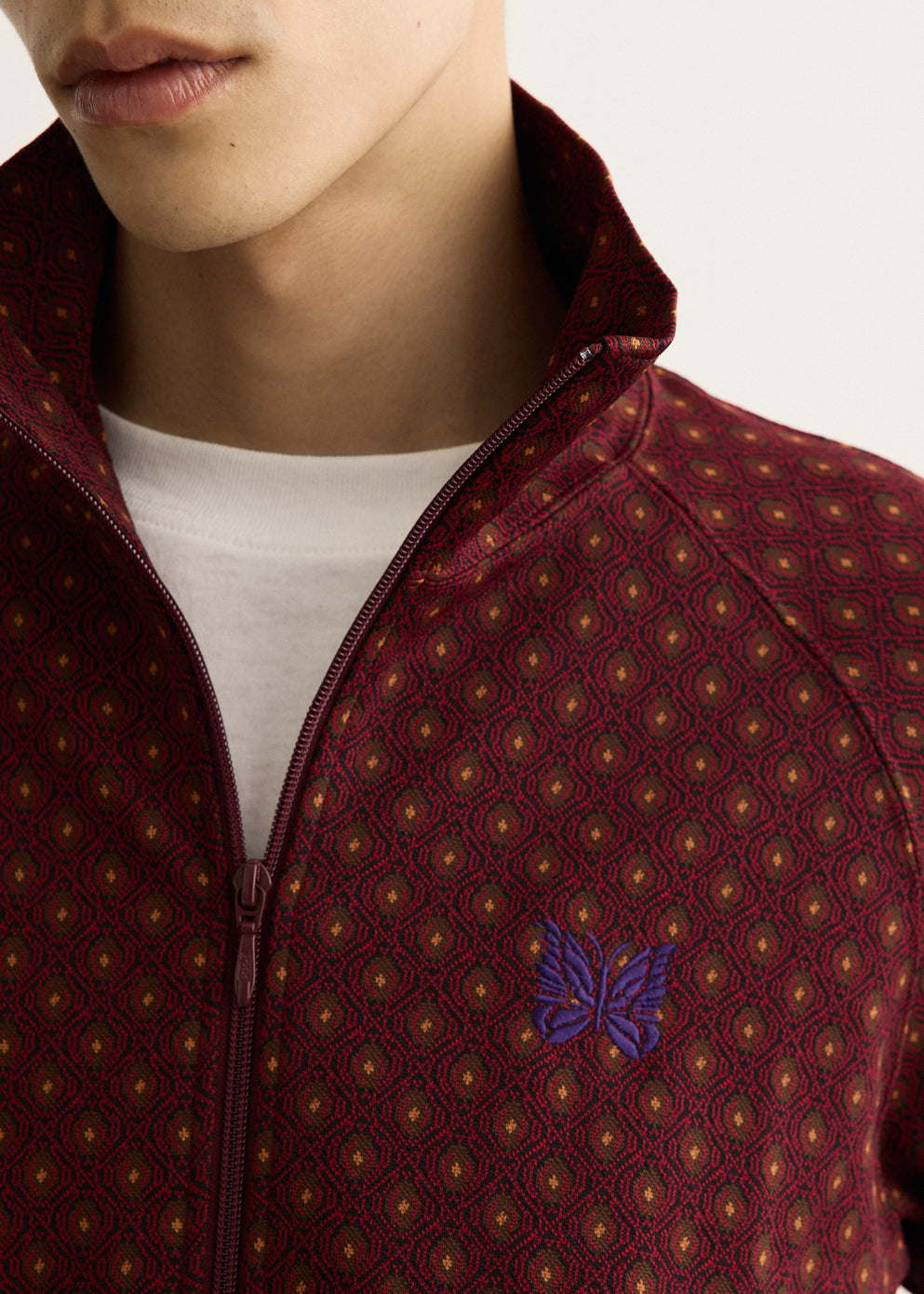 Poly Jacquard Track Jacket