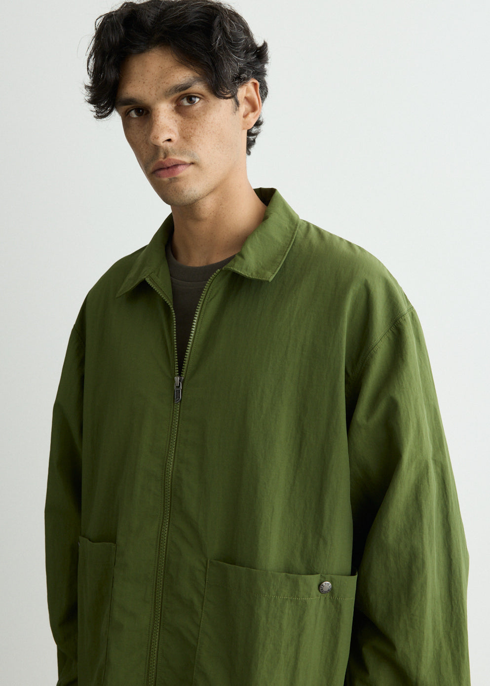 Red Box Nylon Long Sleeve Shirt