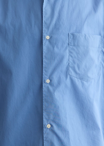 Broad Short Sleeve Oversized Regular Collar Shirt