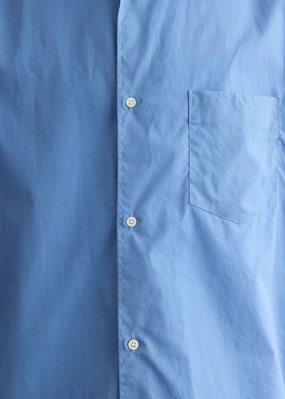 Broad Short Sleeve Oversized Regular Collar Shirt