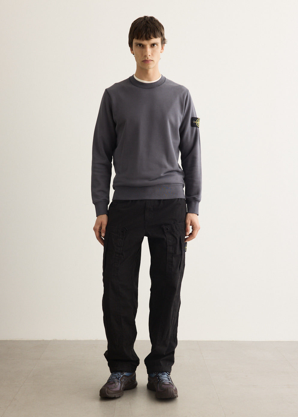 Organic Cotton Fleece Garment Dyed Crew Sweatshirt