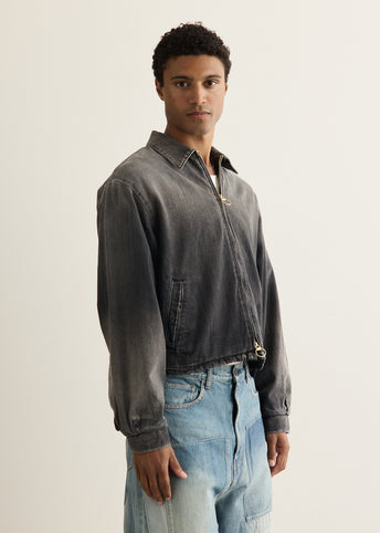 11.5oz Black Denim Hacksaw Drizzler Jacket
