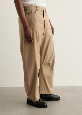 Cotton Serge Wide Pants