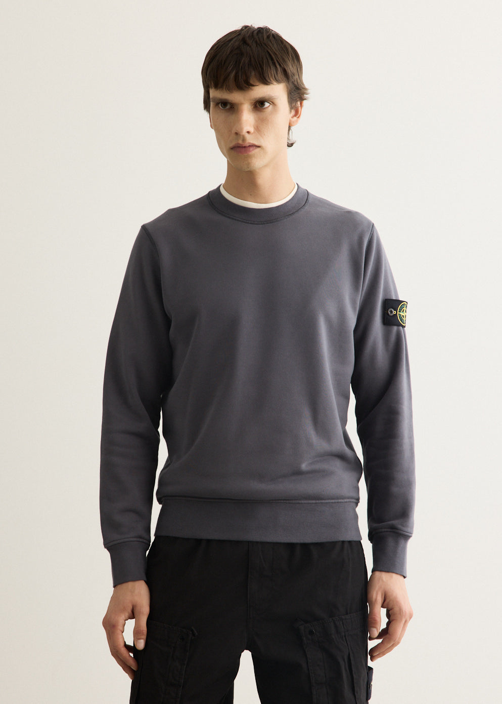 Organic Cotton Fleece Garment Dyed Crew Sweatshirt