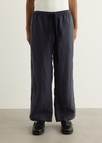 Wide Leg Linen Trousers
