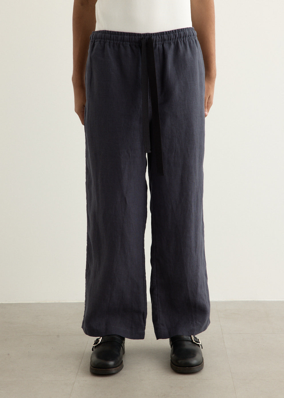 Wide Leg Linen Trousers