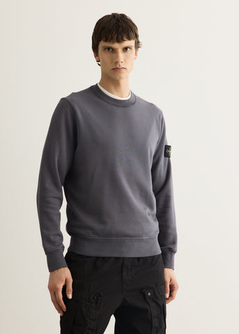 Organic Cotton Fleece Garment Dyed Crew Sweatshirt