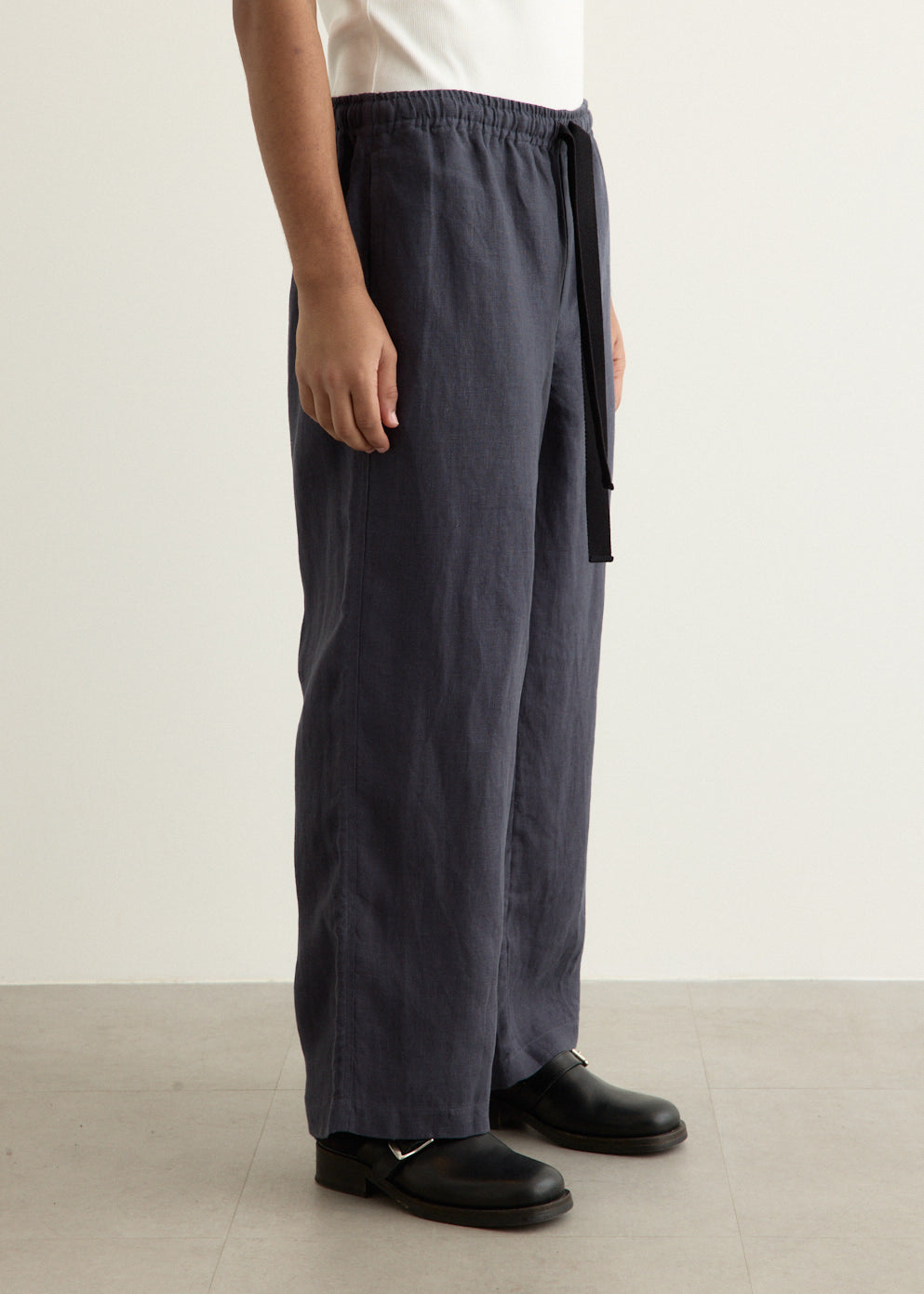 Wide Leg Linen Trousers