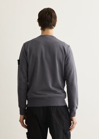 Organic Cotton Fleece Garment Dyed Crew Sweatshirt
