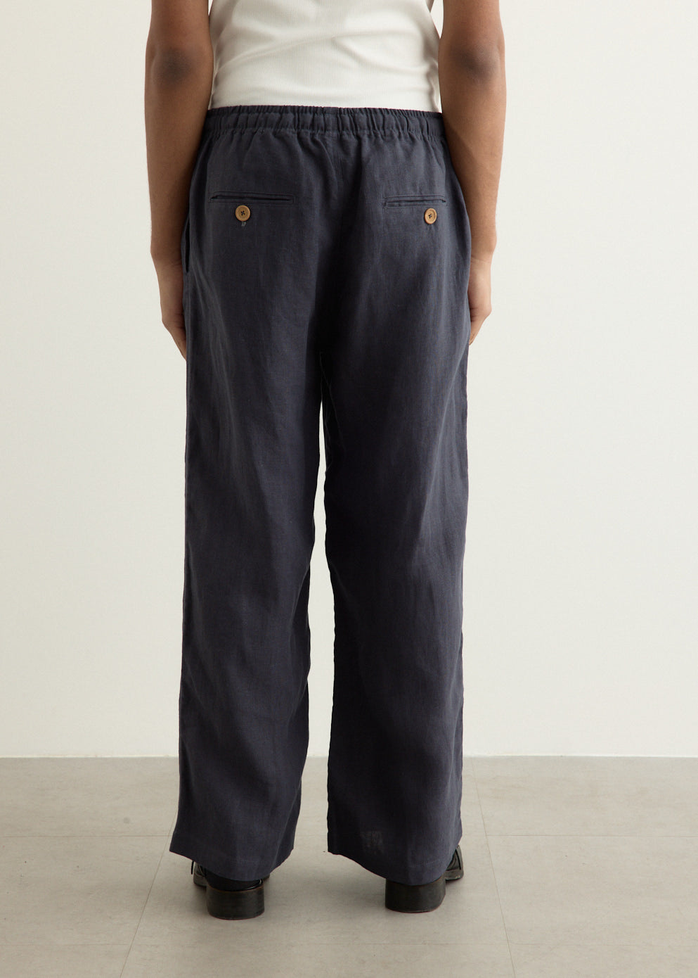 Wide Leg Linen Trousers