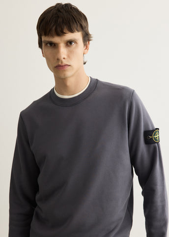 Organic Cotton Fleece Garment Dyed Crew Sweatshirt