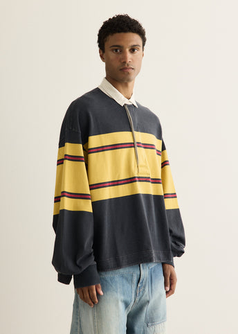 16/-Panel Stripe Jersey BIG Rugby Shirt