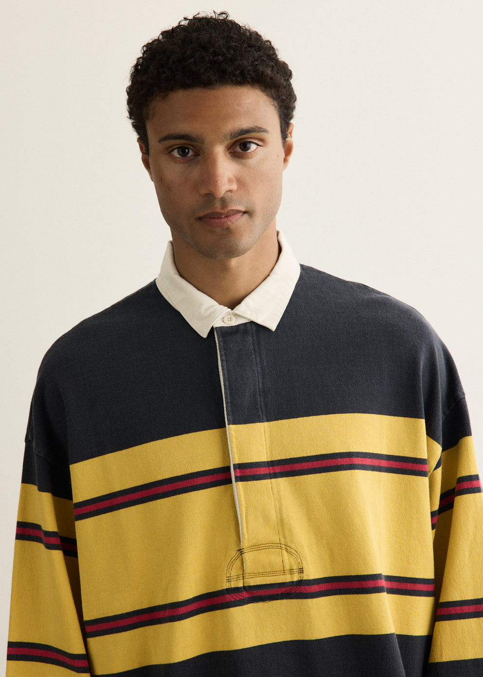 16/-Panel Stripe Jersey BIG Rugby Shirt
