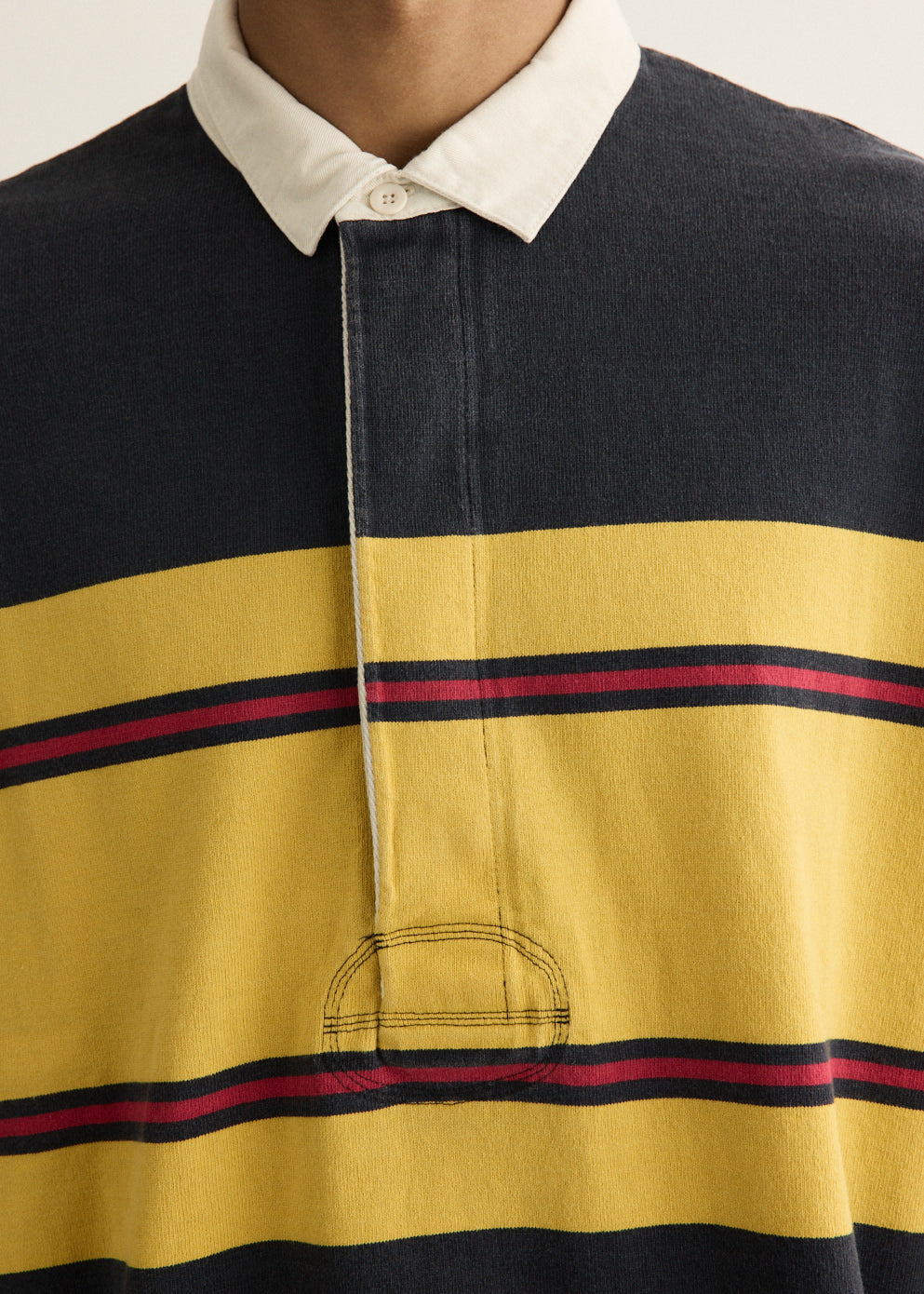 16/-Panel Stripe Jersey BIG Rugby Shirt