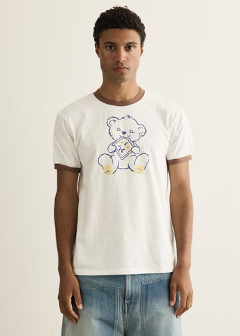 20/-Jersey Ringer T-Shirt (PECKISH Little Bear)