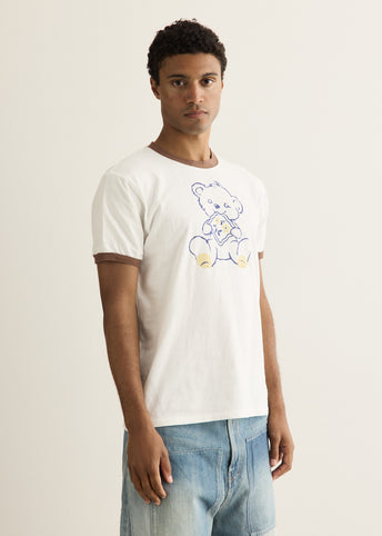 20/-Jersey Ringer T-Shirt (PECKISH Little Bear)