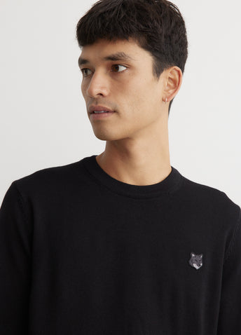 Bold Fox Head Patch Regular Jumper