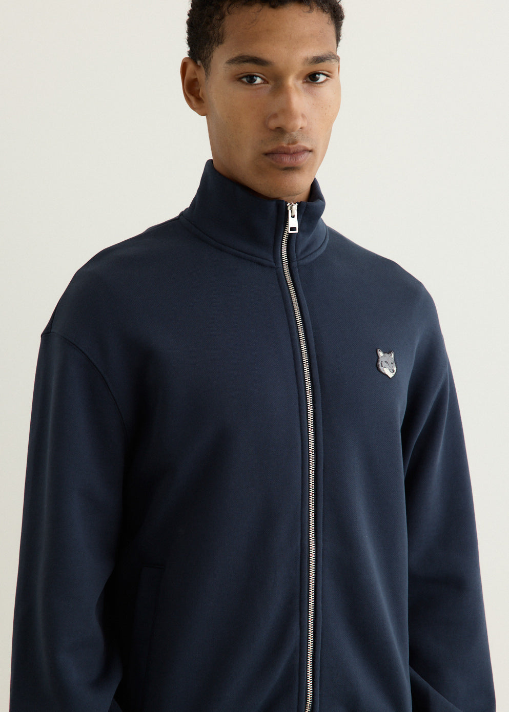 Grey Fox Head Zipped Comfort Sweatshirt