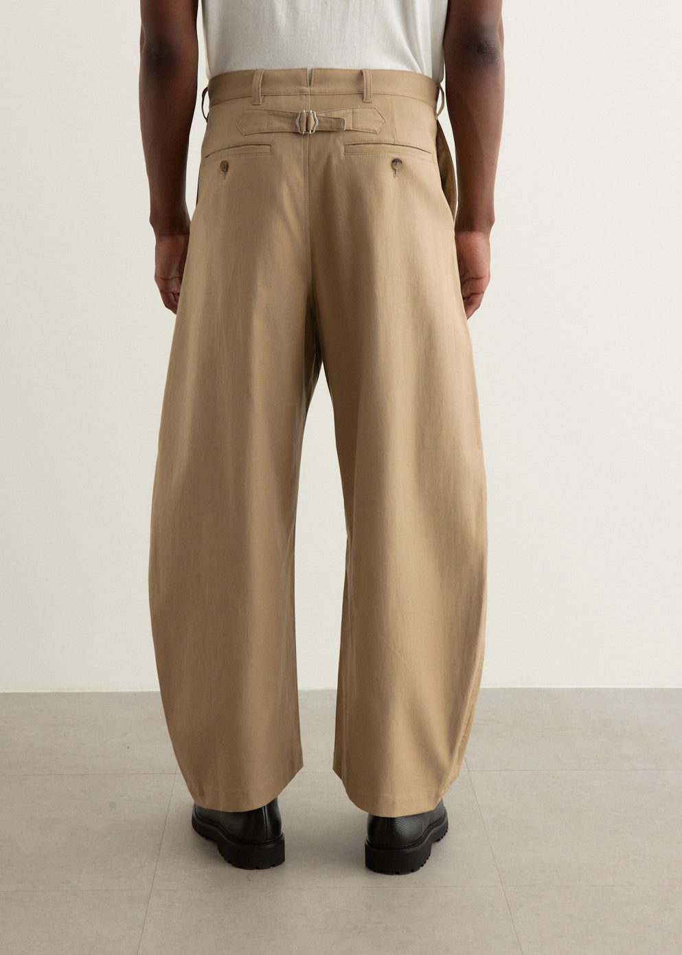 Cotton Serge Wide Pants
