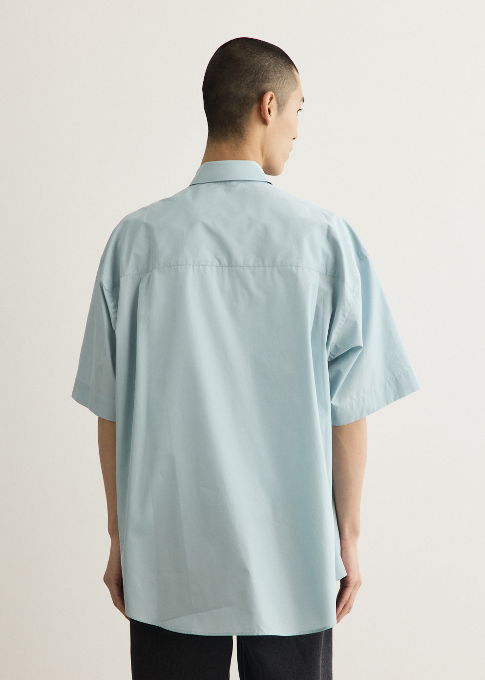 ALUMO for GP Short Sleeve Oversized Regular Collar Shirt
