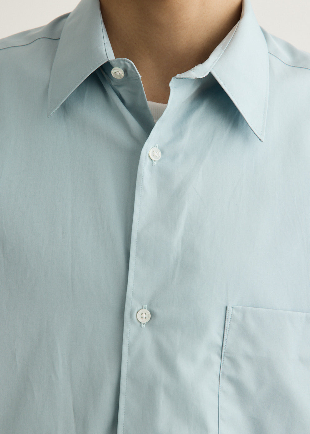 ALUMO for GP Short Sleeve Oversized Regular Collar Shirt