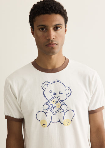 20/-Jersey Ringer T-Shirt (PECKISH Little Bear)