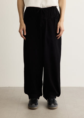 Black Drill Tapered Pants