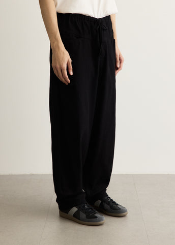 Black Drill Tapered Pants