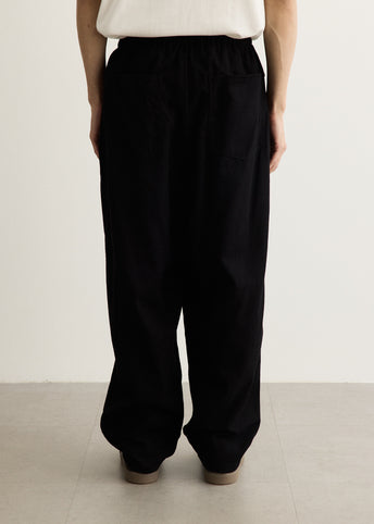 Black Drill Tapered Pants