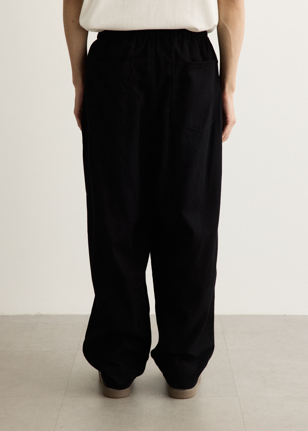Black Drill Tapered Pants