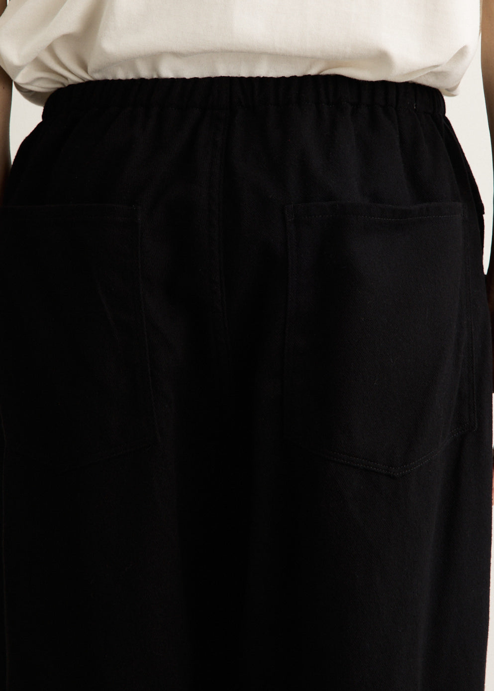 Black Drill Tapered Pants