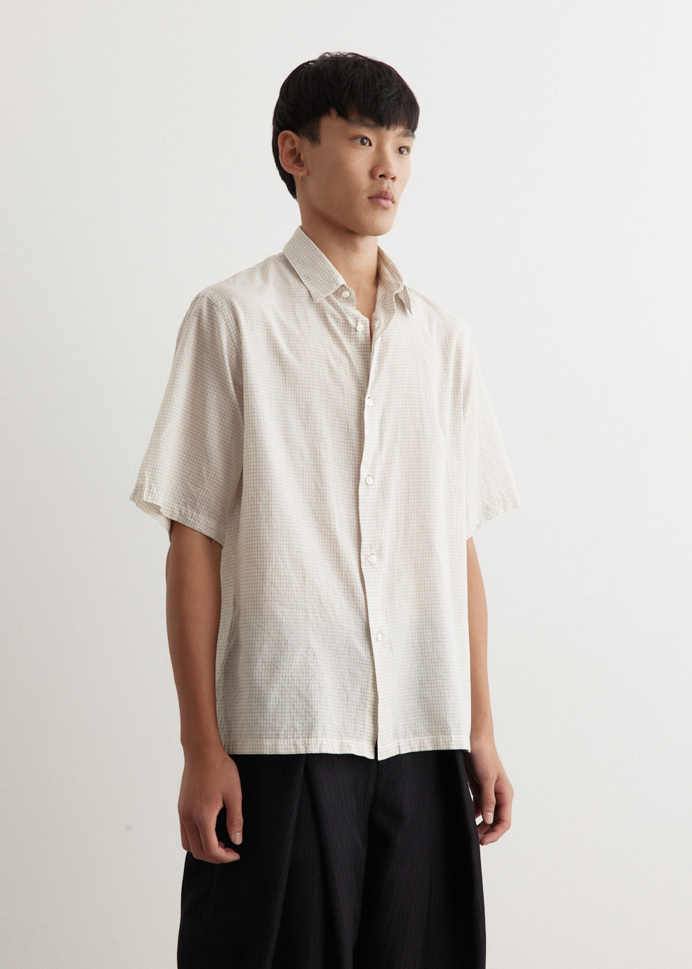 Short Sleeve Regular Collar Shirt