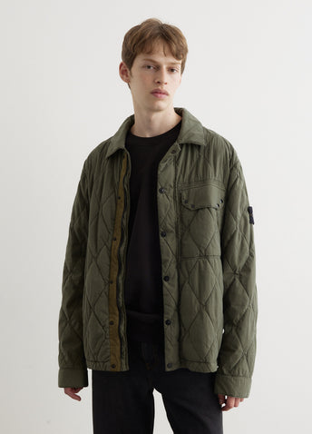 Light Brushed Nylon Quilted Jacket