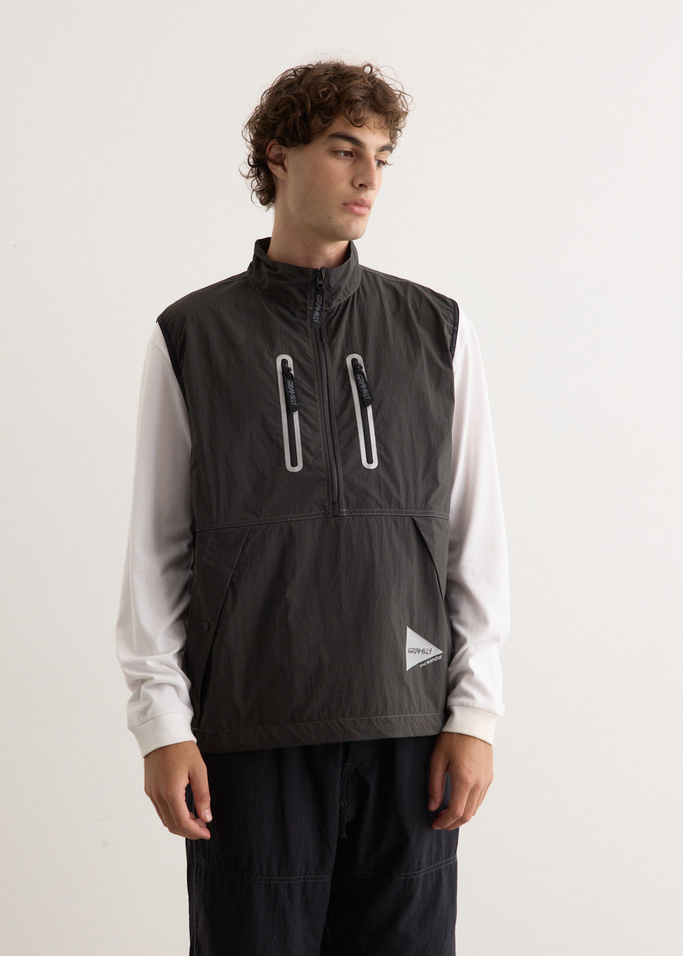x And Wander Brushed Nylon Vest