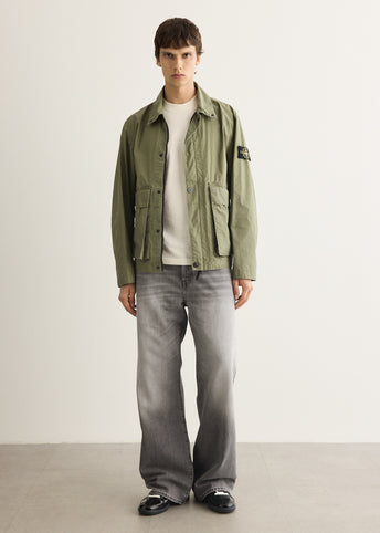 Waxed Pigment Cotton Tela Jacket