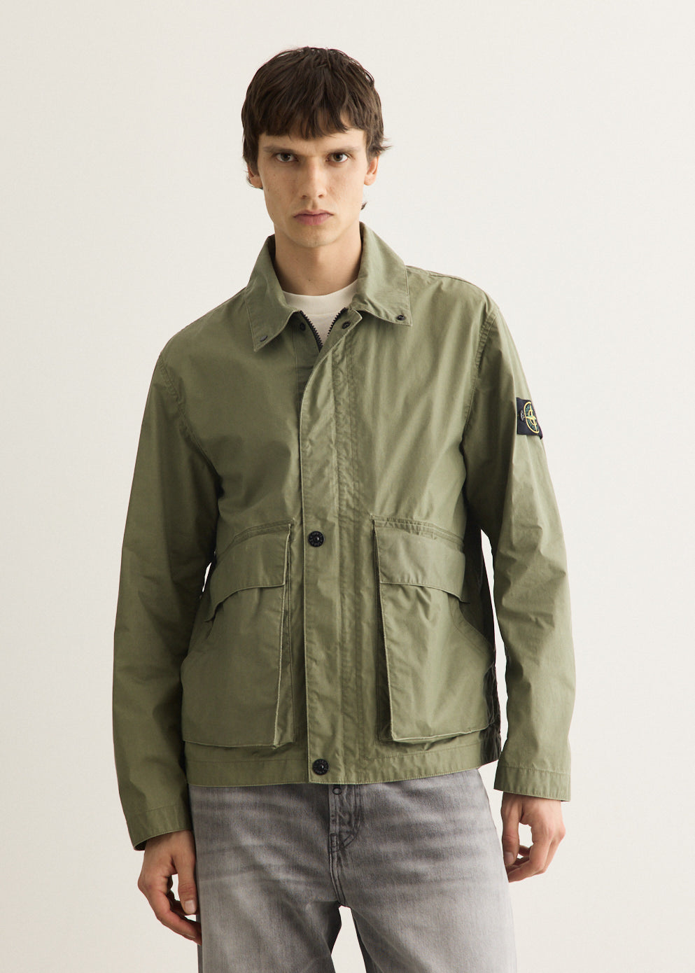 Waxed Pigment Cotton Tela Jacket