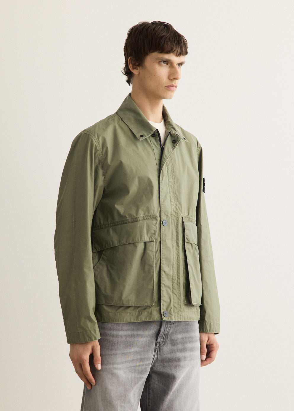 Waxed Pigment Cotton Tela Jacket
